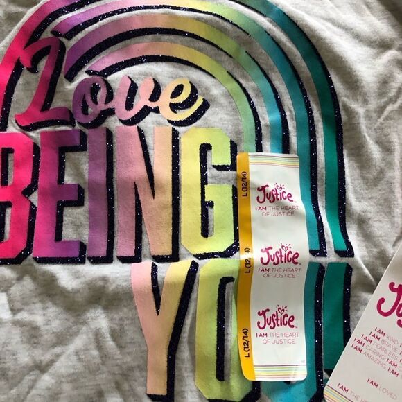 Justice Tank Top Girls Large Lot Of 2 - Picture 2 of 3